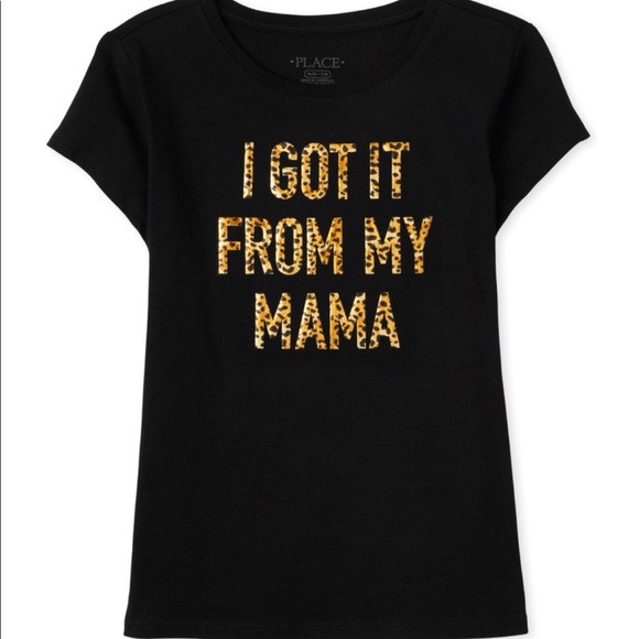 🆕Girl’s Metallic I GOT IT FROM MY MAMA Graphic Shirt - Picture 8 of 8
